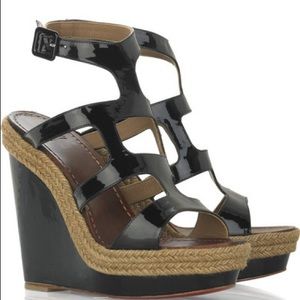 Christian Louboutin Salamanca Black Patent Sandals